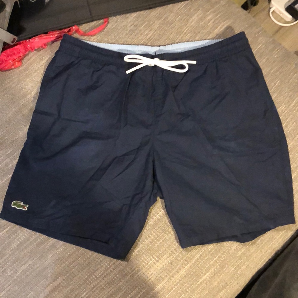 Mens Lacoste swim trunks